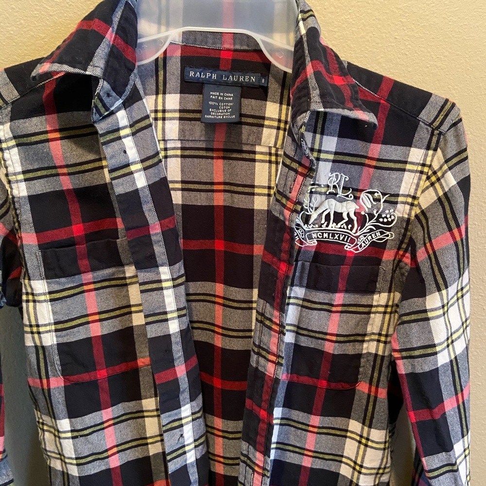 Ralph Lauren Blue Label Flannel shirt size 8